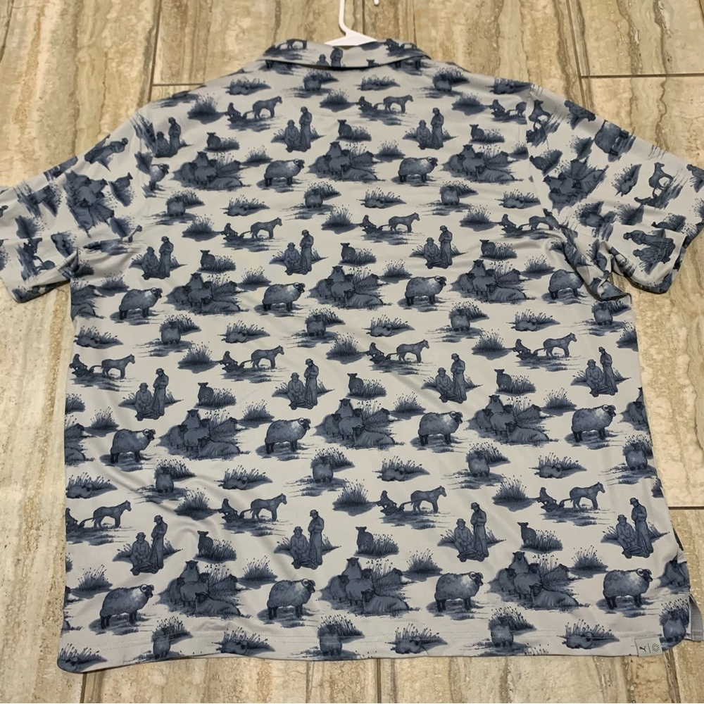 Puma Golf Men's Cloudspun Mowers Polo 532162 02 Navy Size XXL NWT - Picture 3 of 12